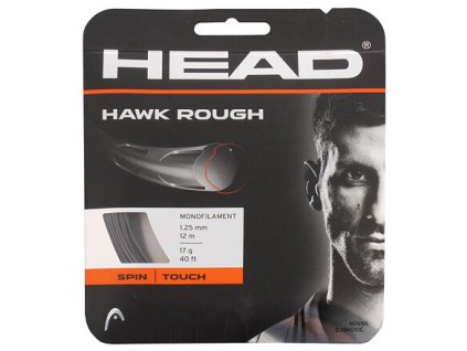 Naciągi tenisowe Hawk Rough 12 m, antracytowe, średnica 1,25