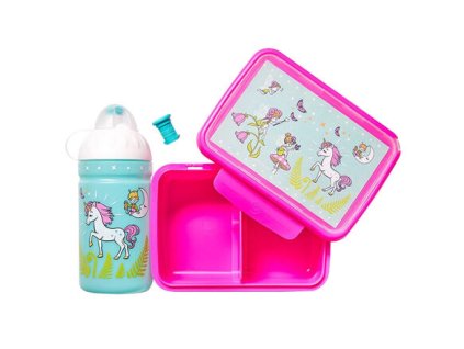 Biến thể chai và hộp đồ ăn nhẹ kỳ lân và nàng tiên 38979