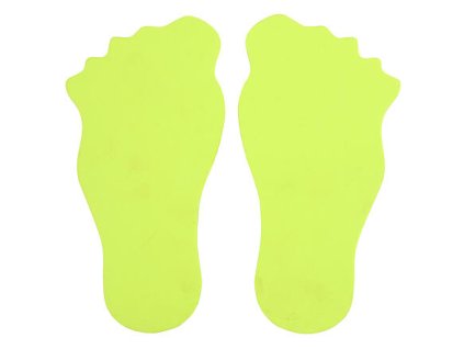 Feet značka na podlahu žlutá balení 1 pár