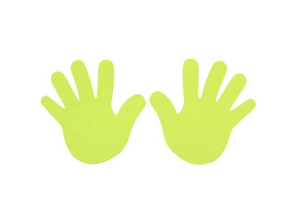 Marker do dłoni na podłogę żółty opakowanie 1 para