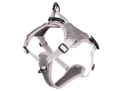 Mesh harness for dogs gray size XL