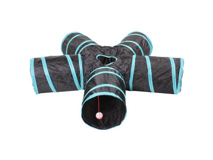 Fünf-Wege-Agility-Tunnel schwarz-blaue Variante 40157