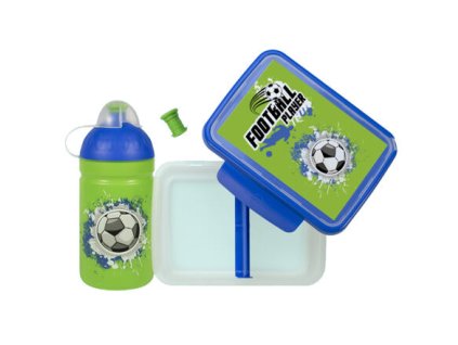 Futbal fľaša a desiatový box variant 40486