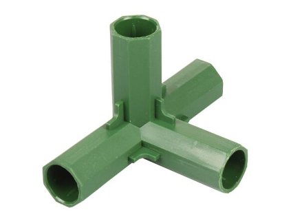 Pipe Buckle 4-side coupling for garden poles diameter 11 mm