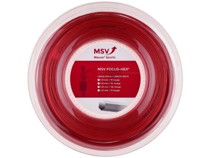 Focus HEX tennis string 200 m red diameter 1.23