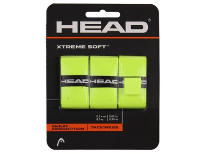 XtremeSoft 3 overgrip wrap thickness 0.5 mm yellow reflective packaging 3 pcs