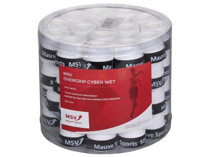 Cyber Wet Overgrip-Wickelstärke 0,6 mm weiß Packung 1 Stk