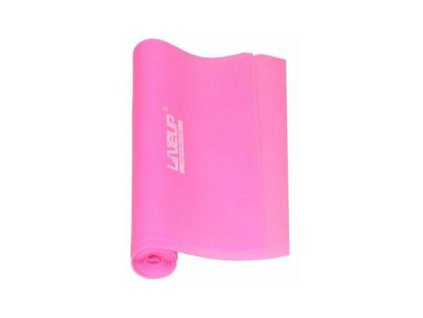 Aerobic rubber strengthening rubber 120 x 15 cm pink size L