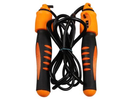 Kalorien-Springseil mit Zähler, längenverstellbar, orange Variante 25248
