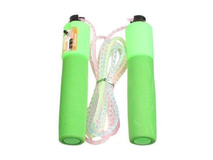 JR 33 skipping rope with counter, adjustable length green variant 25265