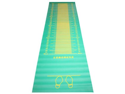 Measuring mat for a long jump from a place, green variant 32238