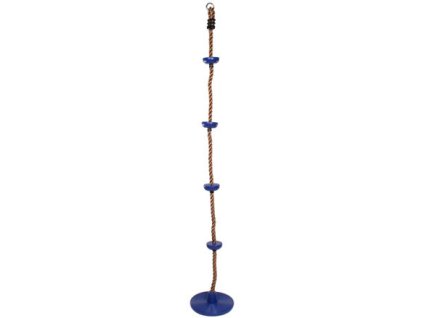 Swing climbing rope with discs blue variant 39322