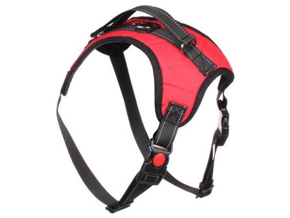 Body harness for dogs red size L