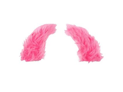 Bộ trang trí ngộ nghĩnh cho mũ bảo hiểm màu hồng fluo biến thể 40442