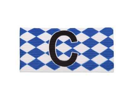 Diamant-Kapitänsbinde blau-weiß Größe Senior