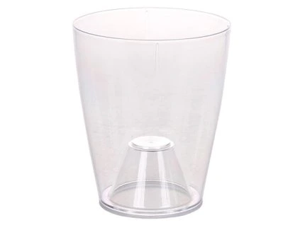 Ornella decorative flower pot clear diameter 11 cm
