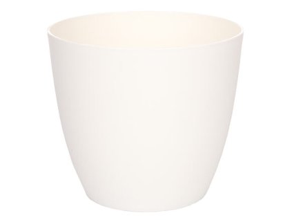Ella Mat dekorativer Blumentopf weiß Durchmesser 21 cm