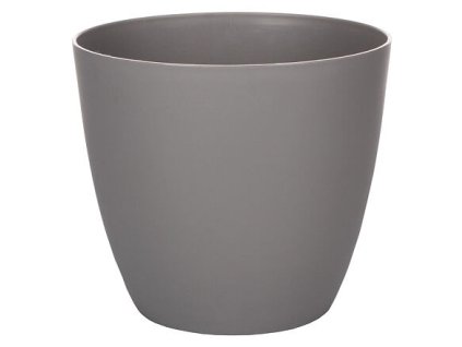 Ella Mat dekorativer Blumentopf grau Durchmesser 25 cm