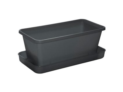 Kleine Truhe mit Schale Anthrazit Version 41191