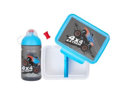 Monster Truck láhev a svačinový box balení 1 sada