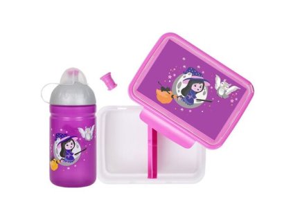 Čarodějka láhev a svačinový box balení 1 sada