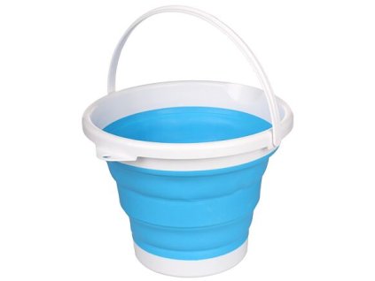 Pail folding bucket blue package 1 pc