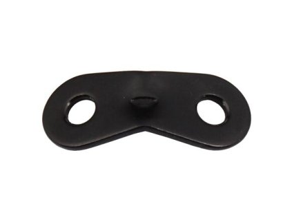 Double Eye Clip für Zeltseil, schwarz, Packung à 1 Stk