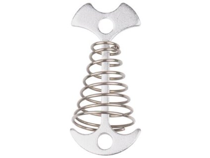 Fish Bone clip for tent rope silver package 1 pc