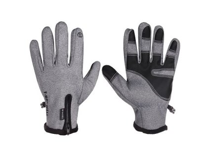 Screen Touch Sporthandschuhe grau Konfektionsgröße XL