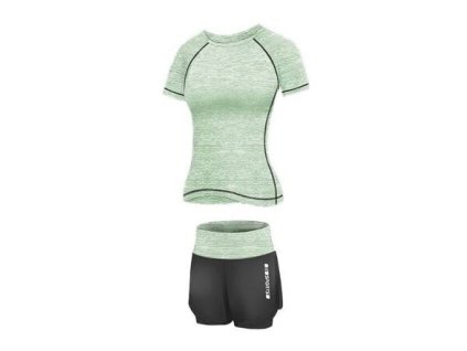 Bộ quần áo thể hình Runner Short 2W màu xanh lá cây size S