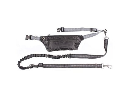 Smycz do biegania Runner Buddy 3.0 czarna, opakowanie 1 szt