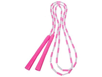 Bead children's jump rope pink package 1 pc