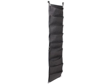 Vertical Grow Bag 9 Textil-Blumentöpfe für die Wand schwarz Paket 1 Stk