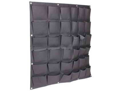 Túi trồng cây treo tường 36 chậu hoa dệt treo tường màu đen gói 1 chiếc