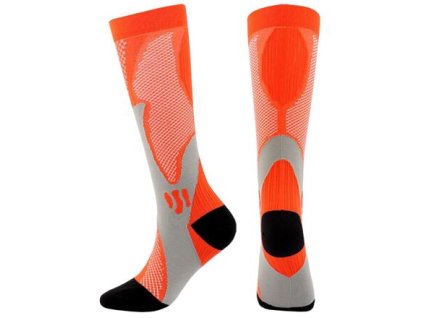 Quần tất đầu gối nén dành cho tay đua màu cam size M