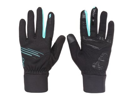 Jasmine WS+ Damenhandschuhe schwarz-mint Konfektionsgröße L