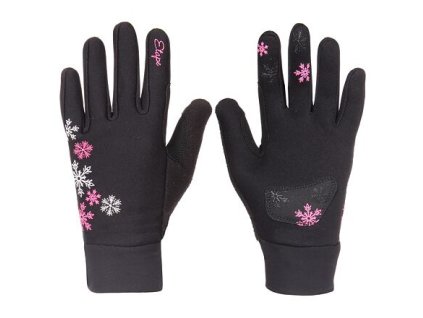 Găng tay trẻ em Puzzle WS quần áo đen hồng size 13-14