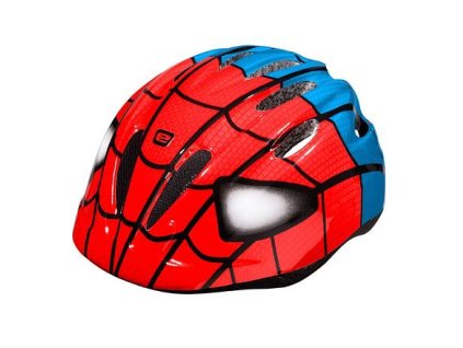 Dziecięcy kask rowerowy Rebel w kolorze niebiesko-czerwonym, rozmiar XS-S