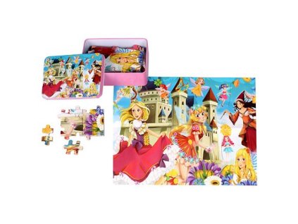 Puzzle księżniczki 100 elementów opakowanie 1 opakowanie