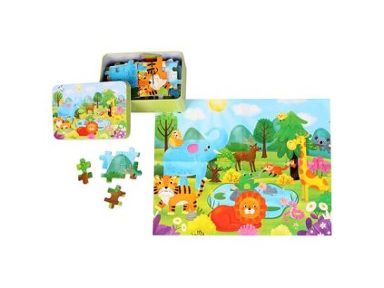 Puzzle World of Animals 100 elementów opakowanie 1 opakowanie