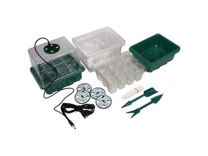 Sämlingstopf 12 Leichtes Mini-Gewächshaus-Set 5er-Packung 1 Packung