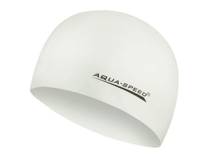 Mega swimming cap, white, pack of 1 pc