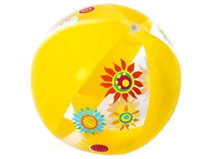 Flowers 31036 nafukovacia lopta žltá balenie 1 ks