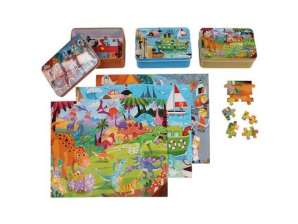 Bộ xếp hình Câu đố bé trai 100 miếng gói 1 bộ