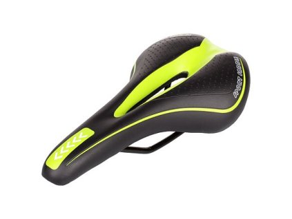 Siodełko rowerowe Race 1.0 czarno-zielone opakowanie 1 szt