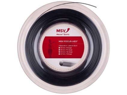 Dây tennis Focus HEX 200 m đen đường kính 1.10