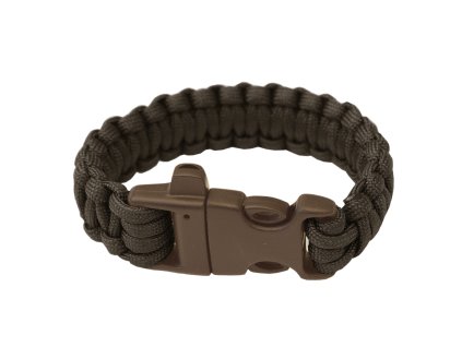 Vòng tay Paracord HIGHLANDER - đinh ba, còi đen