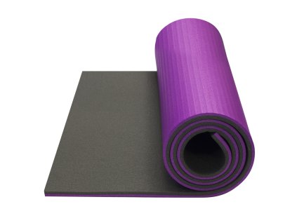 YATE FITNESS SUPER ELASTIC Mat 190 dark grey/purple
