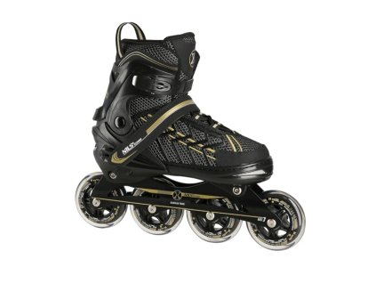 Kolečkové brusle NILS Extreme NA1128 černo-zlaté (Velikost L(39-42))