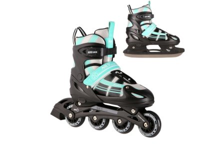 Brusle NILS Extreme NH18366A 2v1 černo-zelené (Velikost S(31-34))